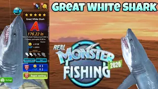 REAL MONSTER FISHING GREAT WHITE SHARK