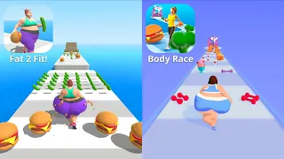 Fat 2 Fit vs Body Race. Crazy fat girl vs insane fat girl. All levels, all skins, MAX level