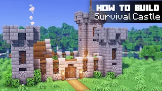 Minecraft: Survival Castle Tutorial | How to Build a Castle