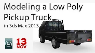 How to create a pickup truck 3d model in 3ds Max 2013