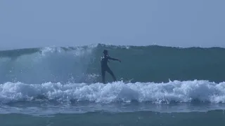 Surfing Ocean Beach SF in the Smoke