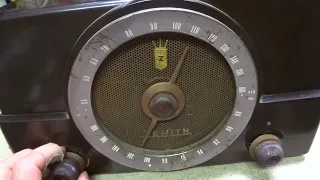 Repair of A 1950 Zenith G725 Tube Radio