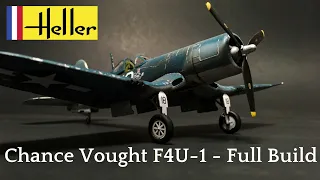 HELLER Vintage 1/72 F4U-1 Corsair- BUILD VIDEO