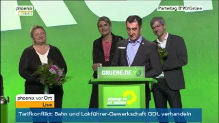 Grünen-Parteitag: u.a. Rede Cem Özdemir und Interview Winfried Kretschmann am 21.11.2014