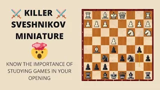 Killer Sveshnikov Miniature | How to Study Openings I Ft. Gaurav Zagade