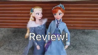Olaf's Frozen Adventure Anna and Elsa Doll Reveiw Dollidays Day 7
