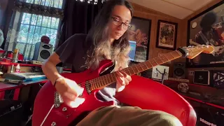 Funk Fusion Jazz Solo in E Dorian by Aaron Ferguson w/ Charvel