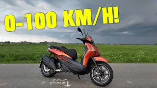 2021 PIAGGIO BEVERLY 400 0-100 KMH 0-60 MPH