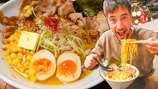 Japanese STREET FOOD : Hokkaido's UNKNOWN Ramen You NEVER Knew Existed + Genghis Khan BBQ!