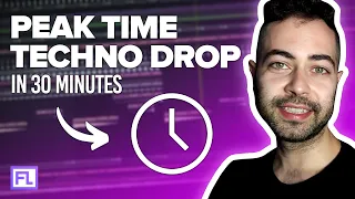 30-Minute-Challenge: TECHNO DROP from Scratch | FL Studio | Drumcode | FREE Samples & Presets