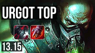 URGOT vs JAX (TOP) | Rank 2 Urgot, 7/0/2, 1.5M mastery, 600+ games, Godlike | NA Grandmaster | 13.15