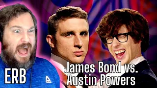 SPY BATTLE!! James Bond vs Austin Powers. Epic Rap Battles of History ERB [Reaction]