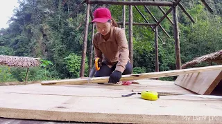 Log Cabin Building TIMELAPSE Built By ONE Womem Alone In The Forest