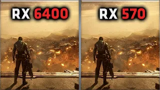 RX 6400 vs RX 570 Benchmark – 59 Tests