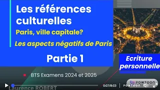 Vidéo 4 BTS Paris références culturelles