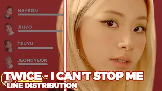 Twice - I can't stop me (Line distribution)