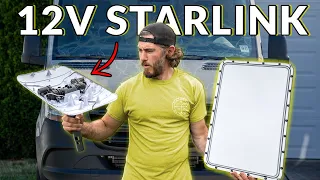 Starlink 12v Hack For Van Life and RVs WITHOUT CUTTING Wires + Flat Starmount Modification