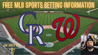 Colorado Rockies VS Washington Nationals 5/4/22 FREE MLB Sports betting info & predictions