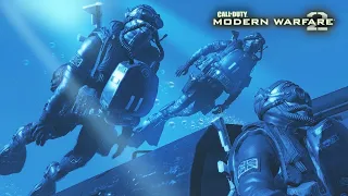 Call Of Duty Modern Warfare 2 Remastered "Oil Rigs" Submarines Under Water Russia Task Force 141