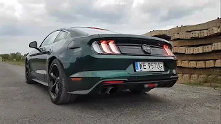 Ford Mustang Bullitt 5.0 V8 460 sound, exhaust sound, start up sound, revs, interio sound