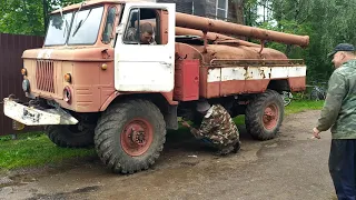 Газ 66 . Купили новую машину по цене метала ))) Первый запуск.