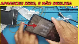 SAMSUNG A02 COM BARRA DE VOLUME NA TELA E NÃO DESLIGA