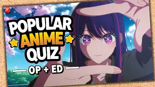 Popular Anime Quiz | 50 Openings + Endings