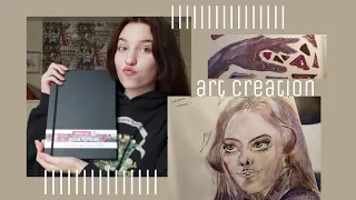 скетчбук 💛ART CREATION 💛обзор скетчбука💛