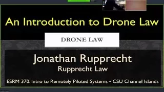 ESRM370.2016.06: An Introduction to Drone Law