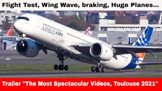 Toulouse Blagnac Plane Spotting Teaser Trailer Best of 2021, Airbus Factory, Toulouse Blagnac