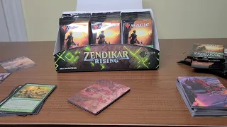 MTG ASMR - PACK OPENINGS - Another Zendikar Rising Set Booster Box