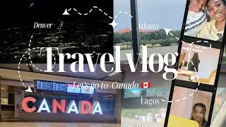 Canada travel vlog (¬ : Delays, Reschedules, Views 😍.....