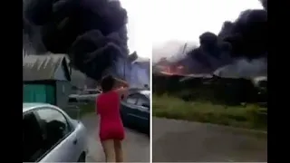 Imágenes inéditas del avión derribado en Ucrania