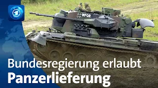 Bundesregierung erlaubt Panzerlieferung an die Ukraine