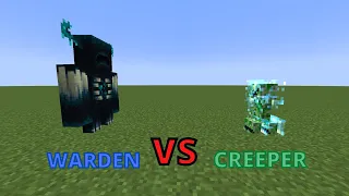 Is the Warden stronger than a charged Creeper?