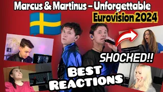 People shocked !! Marcus & Martinus – Unforgettable - Sweden 🇸🇪 Eurovision 2024 Reaction
