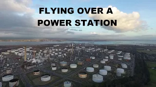 Flying over Fawley Oil Refinery