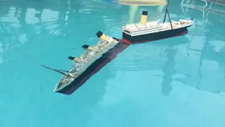 Titanic Revell 1/570 sinking model - Demo & Explained (Video #2) Titanic Submersible Model CUSTOM