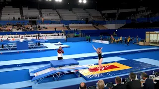 TWESTEN Jana (GER) W - 2019 Trampoline Worlds, Tokyo (JPN) - Qualification Double Mini R1