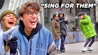 Pranking NYC Strangers with My Roommates!