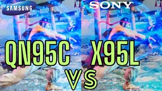 SONY X95L VS SAMSUNG QN95C! GAMING BATTLE