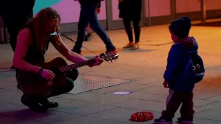 (Awesome Kids) Wish you were here with awesome kids in the street of Berlin