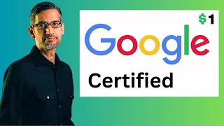 Become a Google Certified Data Analyst for $1