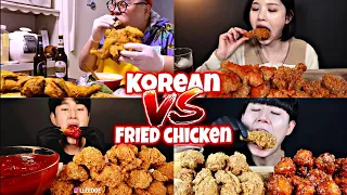 Are Korean Mukbangers THE BEST At Eating Fried Chicken? 🍗🔥🙀