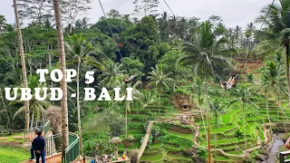 TOP 5 TO SEE IN UBUD BALI | BEST PLACES TO VISIT IN UBUD | TRAVEL 2021| BALI TRAVEL GUIDE