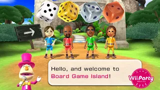 Wii Party Board Game Island gameplay | Lucia Vs Matt Vs George Vs Yoko | Master com | Wii파티