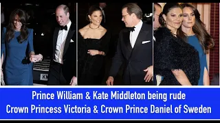 Prince William & Kate Middleton being rude Crown Princess Victoria & Crown Prince Daniel of Sweden