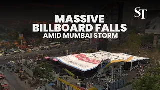 Massive billboard falls in Mumbai rainstorm killing at least 14 people