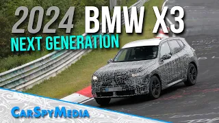 Next Gen 2024 BMW X3 M40i Prototype G45 Spied Testing At The Nürburgring