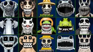 Zoonomaly ALL JUMPSCARES vs MOBILE vs MINECRAFT! #2